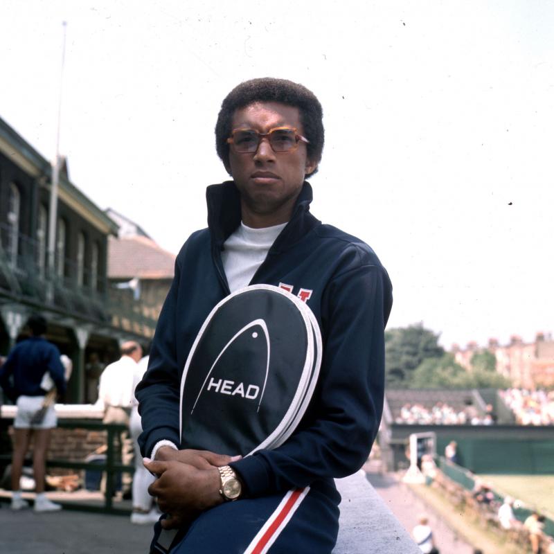 Tennis player Arthur Ashe